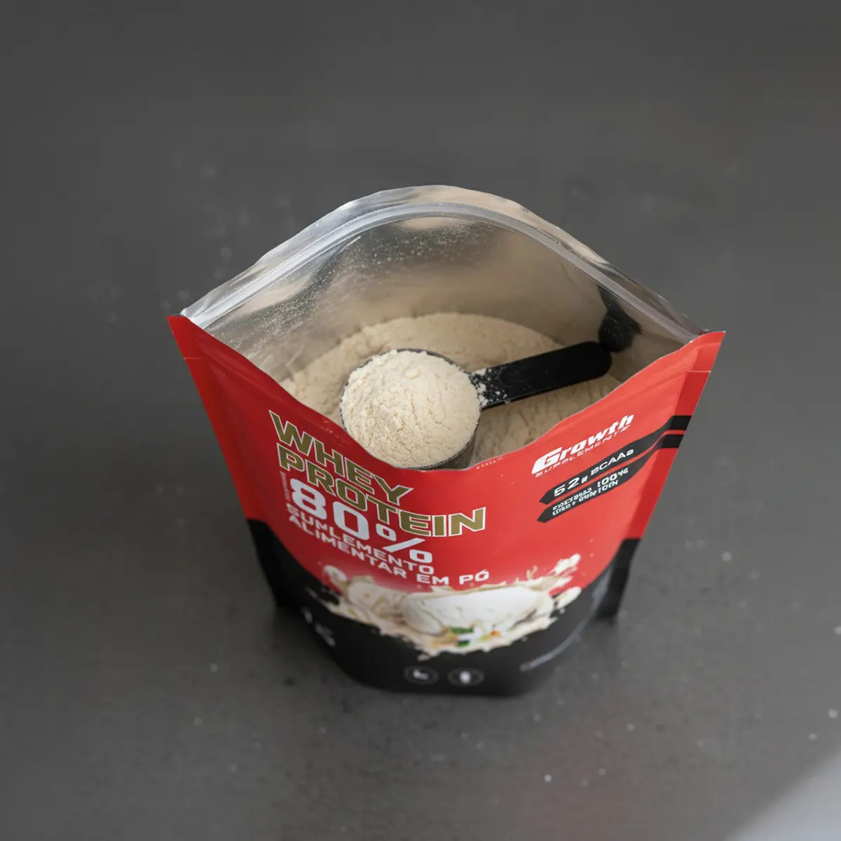 Whey Protein Concentrado 1kg Growth Supplements - Baunilha