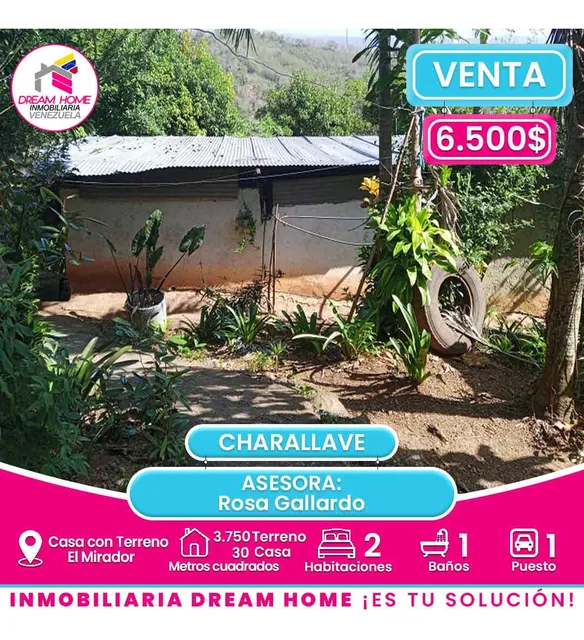 Casa Con Terreno En Venta  Sector El Mirador-charallave