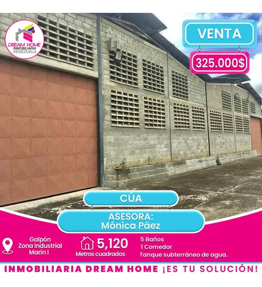 Galpón En Venta  Zona Industrial Marín I - Cúa