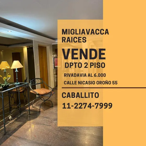 Venta Dpto. Caballito. Rivadavia Al 6000. Nicasio Oroño N° 55