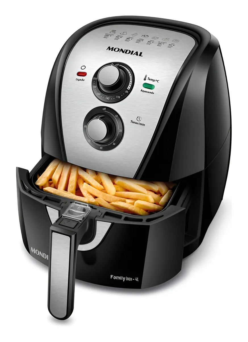 Fritadeira Sem Óleo Air Fryer 4L, Mondial, 1500W – AFN-40-BI