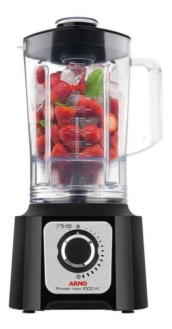 Liquidificador Arno Power Max de 1000W e 3,1L (LN54) Liquidificador Arno Power Max de 1000W e 3,1L (LN54)