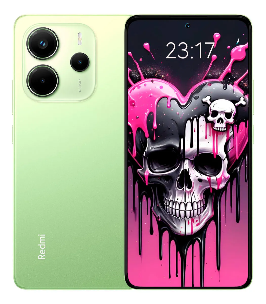Xiaomi Redmi Note 14 4G 8gb Ram 256gb Amoled 6.67 Câmera 108mp Celular Verde Limão