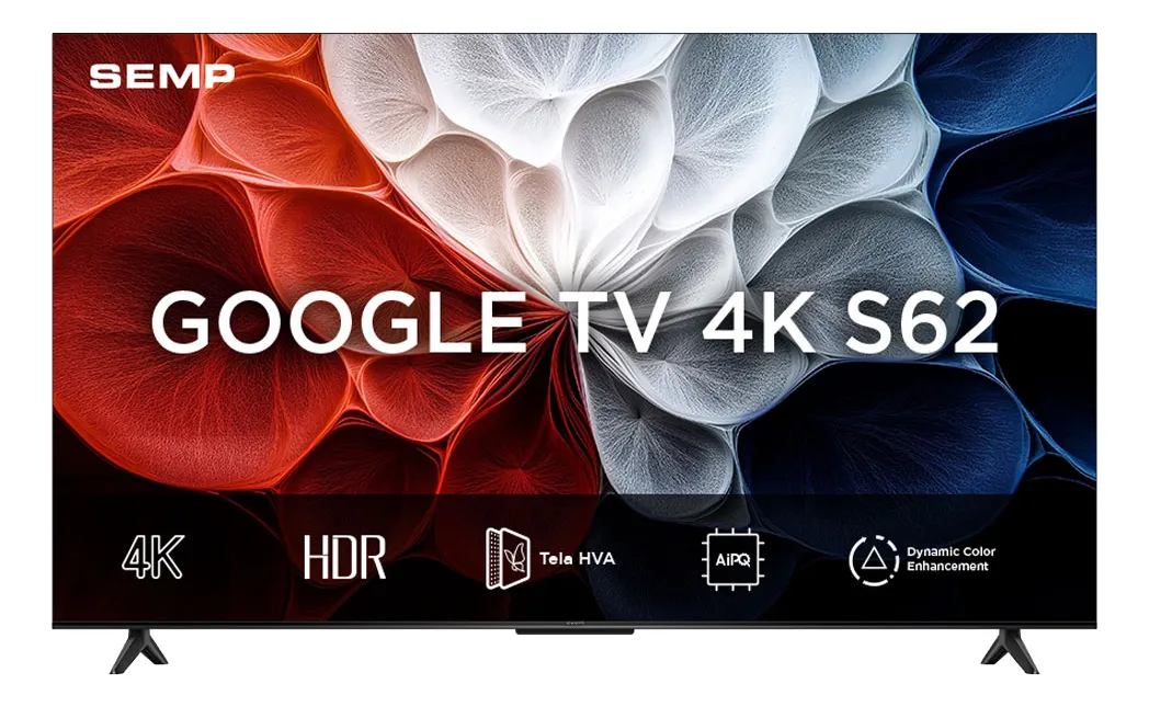 Smart Tv Semp 50 Led Hva 4k Android Wifi Bluetooth 3 Hdmi Google Tv 60hz Hdr10+ 50s62