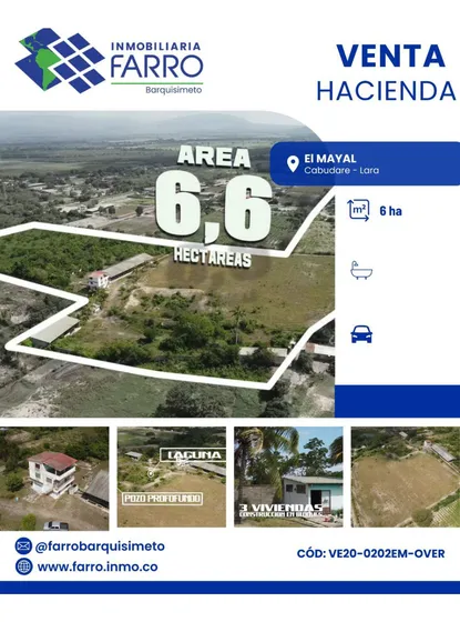 En Venta Hacienda En El Mayal Cabudare Ve20-0202em-over