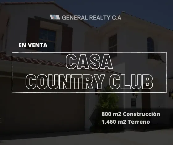 Casa Country Club En Venta 800 M2