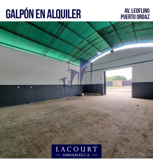 En Alquiler. Amplio Terreno Con Galpón Ubicado En La Av. Loefling - Sector La Esperancita #al
