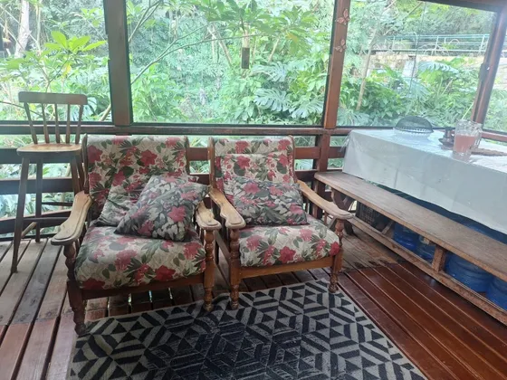 Chale Com Vista P Cachoeira, Com 2 Dormitórios Em Camping Ca