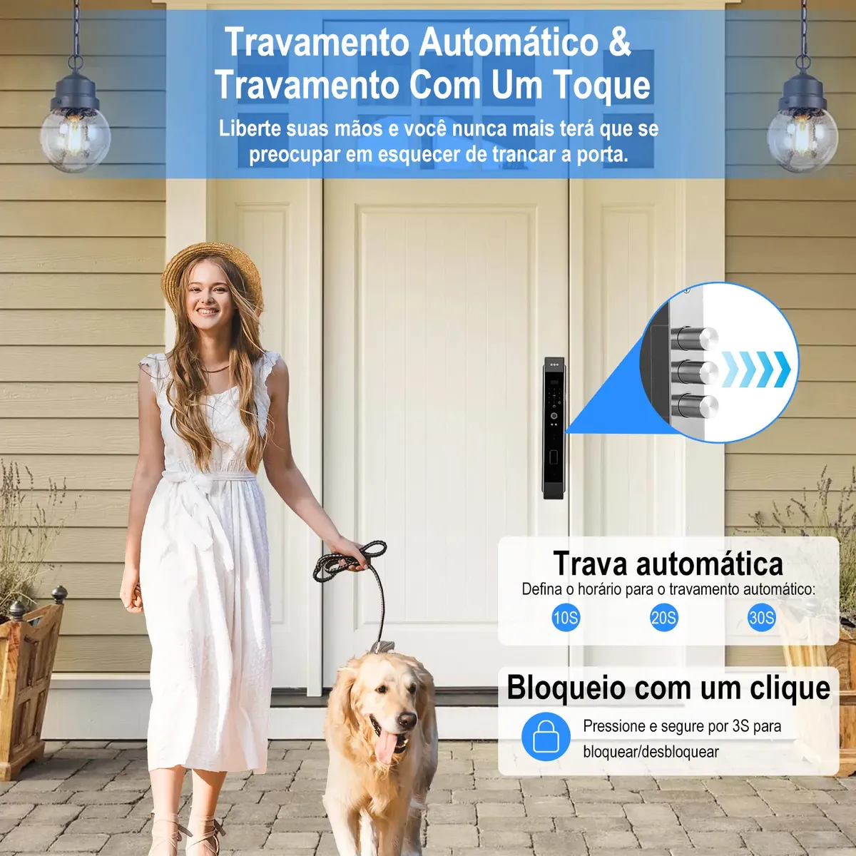 Fechadura Eletrônica Inteligente Preto com WiFi Tuya — foto 5