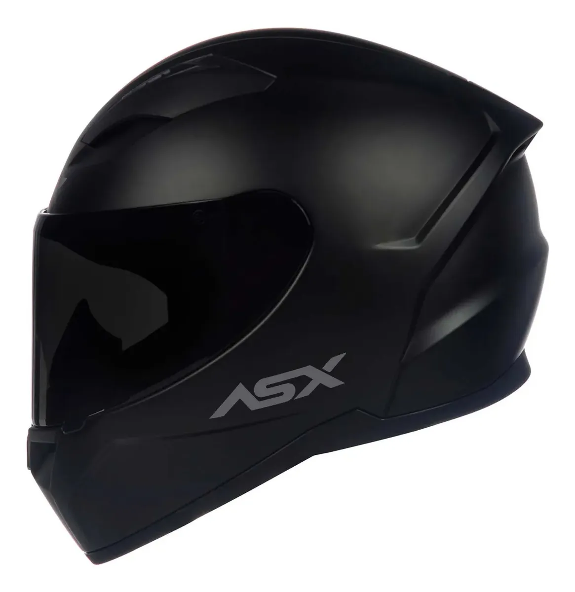 Capacete Fechado Asx City Solid Preto Fosco Com Viseira Fumê 58 — foto 5