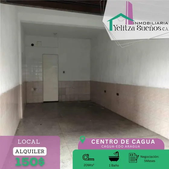 Local Centro De Cagua En Alquiler