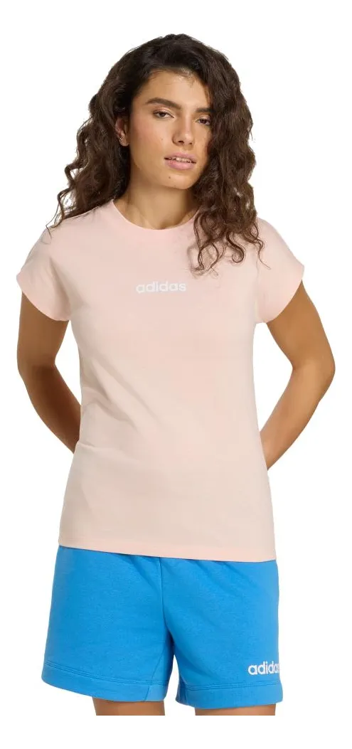 Camiseta Essentials Linear De Algodão Adidas