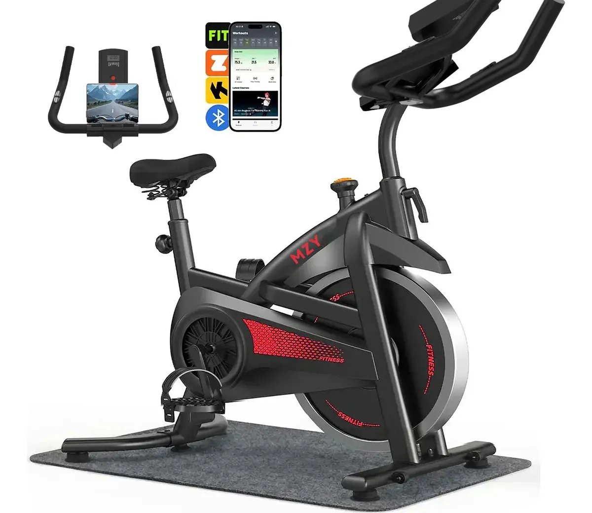 Bicicleta Ergométrica Spinning Profissional Inércia 15kg App