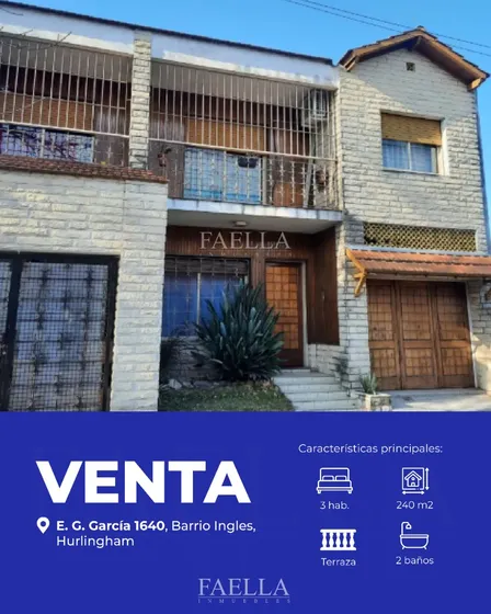 Venta Casa 3 Dorm Apto Crédito Hurlingham  Barrio Inglés