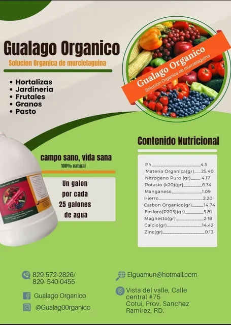 Abono Orgánico Liquido Para Todo Tipo De Siembra