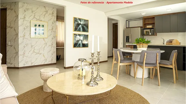 Amplio Apartamento De 107m2, Con Parqueadero Doble, Depósito, Estudio Y 3 Habitaciones Cada Una Con Baño Privado. (nuevo En Obra Gris)