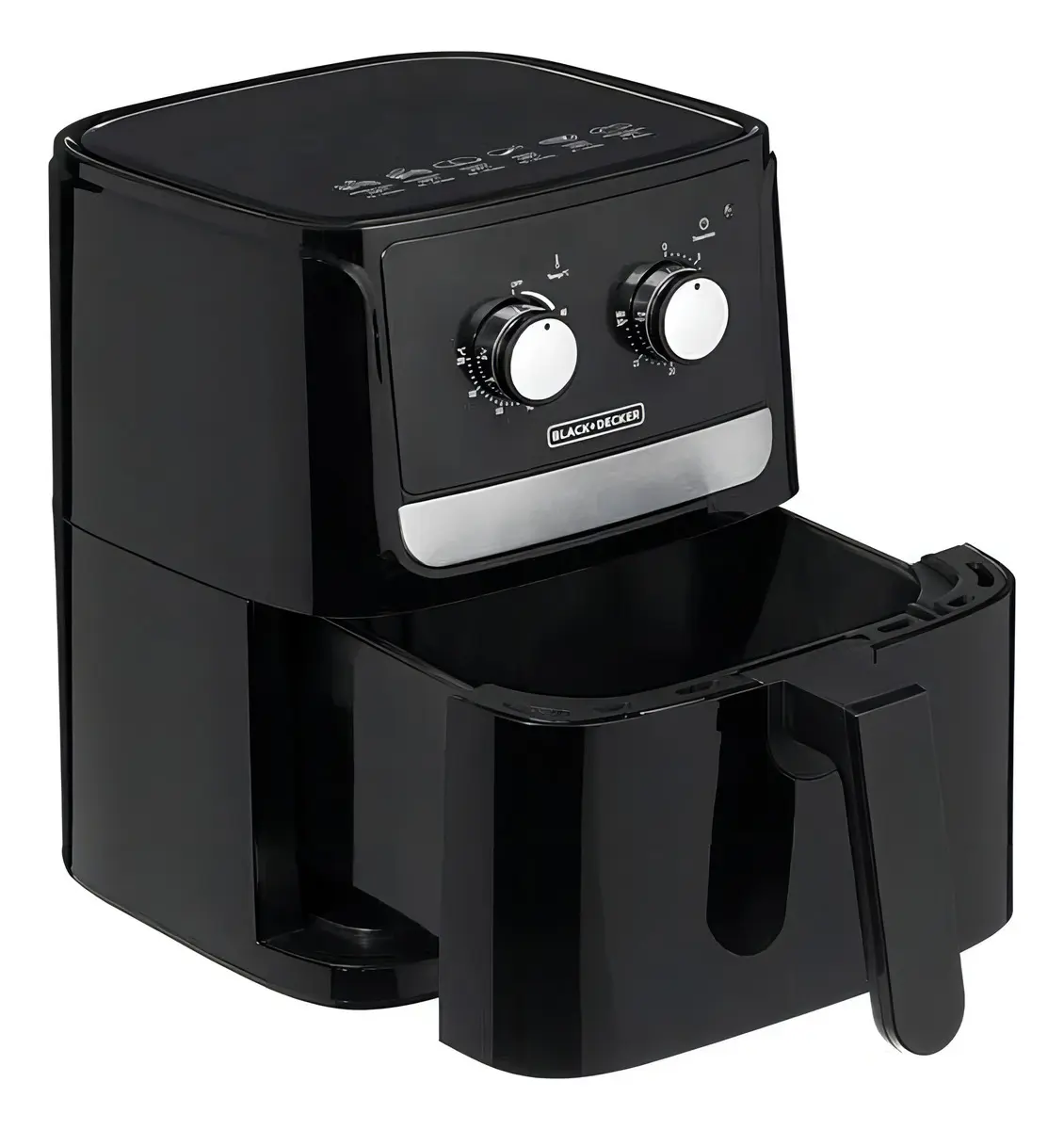 Fritadeira Elétrica Air Fryer Black & Decker Modelo AFD7Q 5 Litros Preto