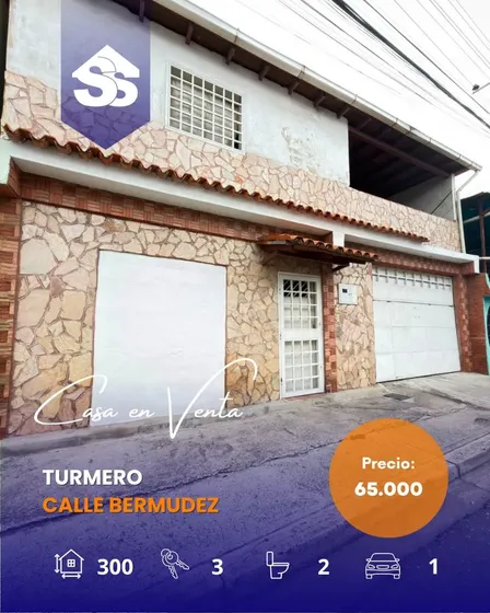 En Venta Casa Con Local Comercial $65.000 ¡oportunidad De Inversión Residencial Y Comercial En El Corazón De Turmero!