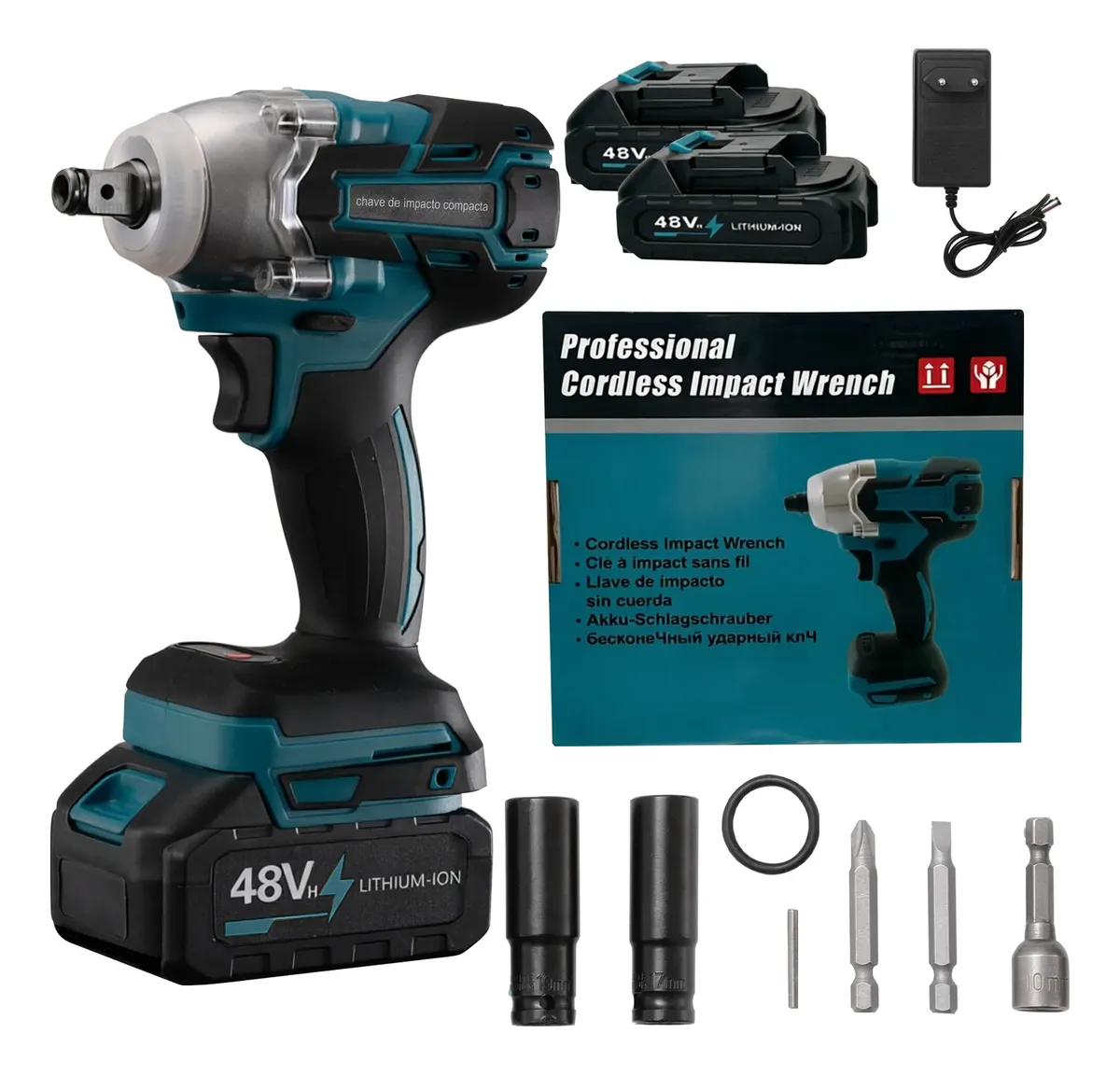 Chave De Impacto A Bateria 48v Profissional