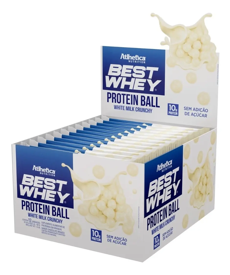 BEST WHEY PROTEIN BALL CHOCOLATE BRANCO C/12UN
