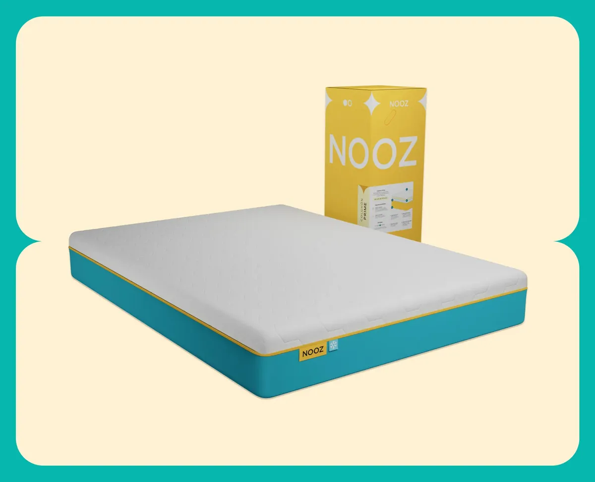Colchón Individual En Caja Nooz Prime Fresh 24cm Medio Firme Blanco