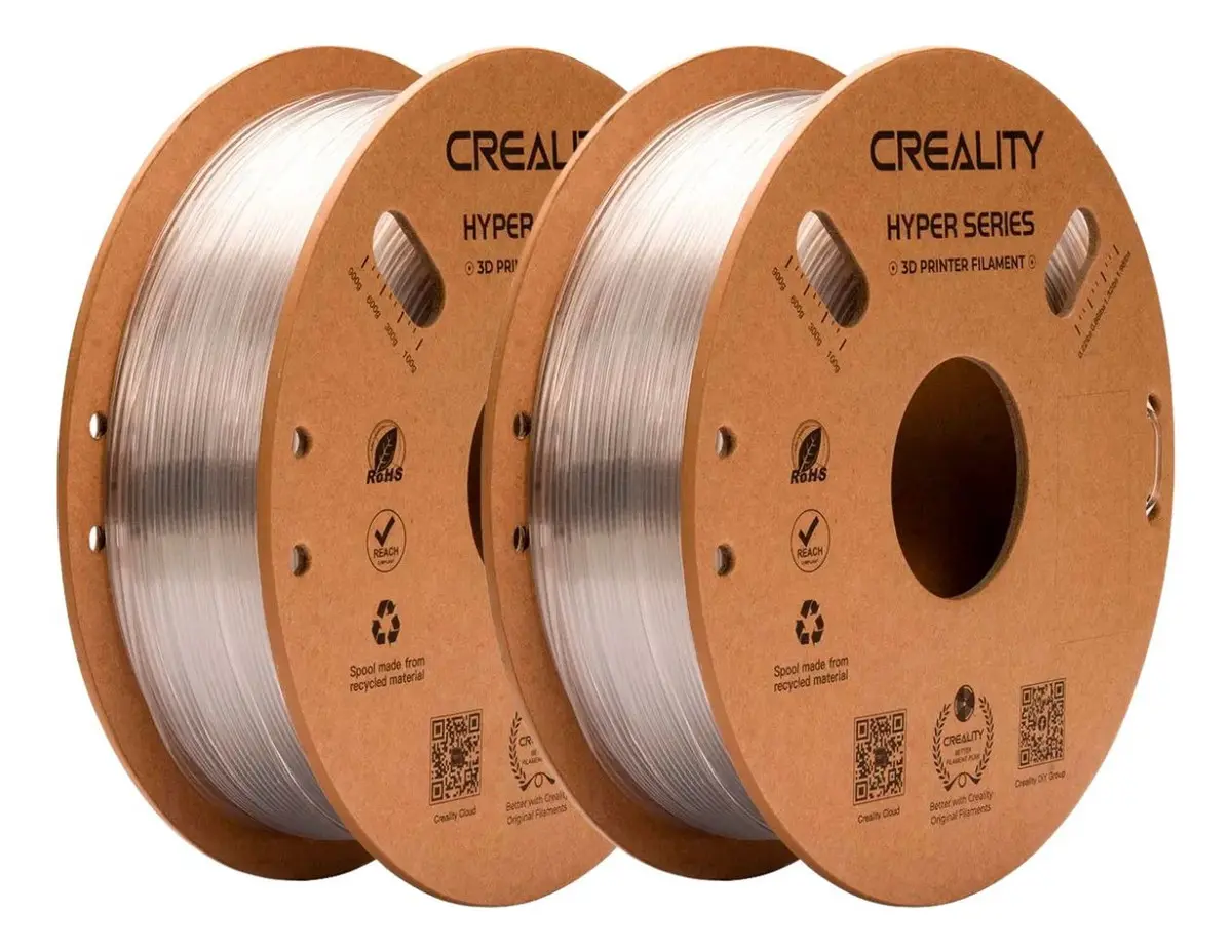 Creality Hyper PETG 1.75mm 2kg — Kit Transparente