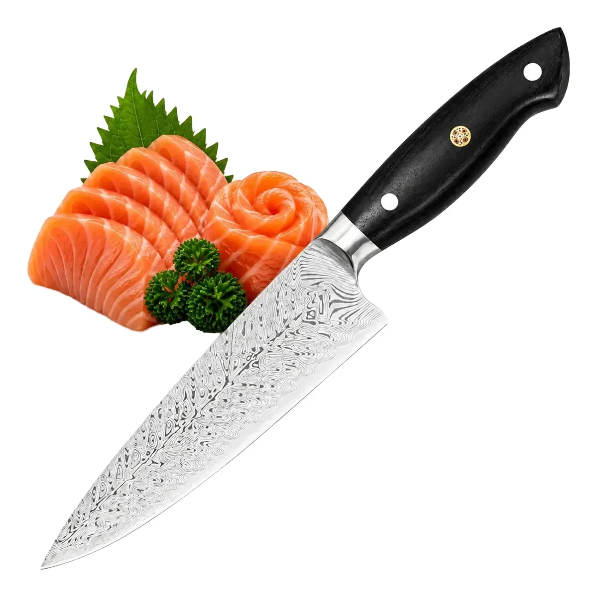 Faca Churrasco Luxo Damasco Profissional Chef