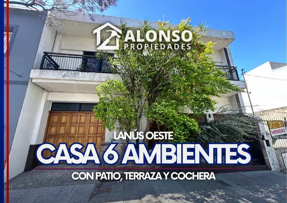 Casa 6 Ambientes Con Patio, Terraza Y Cochera En Venta