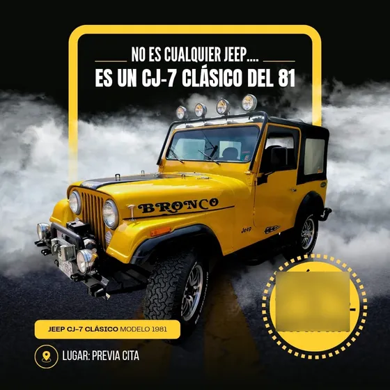 Jeep Cj-7 1981 Restaurado, Excelente Estado Funcionando 100%
