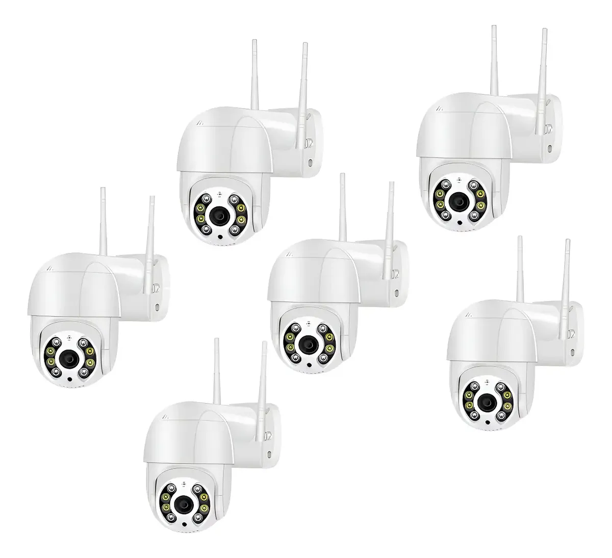 Kit com 6 Câmeras ICSee WiFi