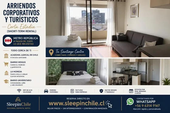 Depto Amoblado Mínimo 2 Noches