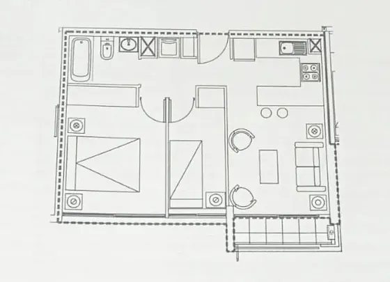 Bello Y Cómodo Departamento, Edificio Mirador (2d / 1b)