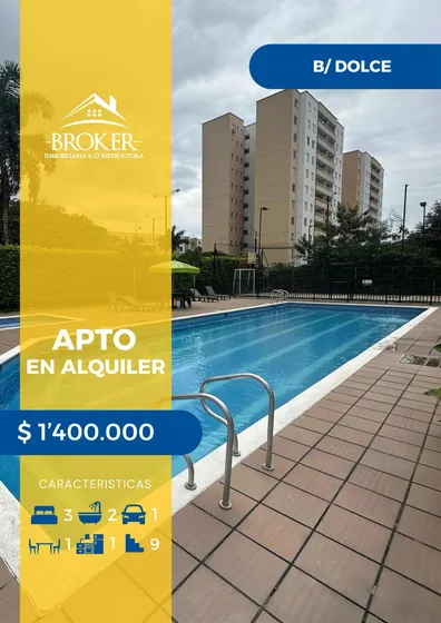 Se Alquila Apto En Conjunto Residencial Dolce