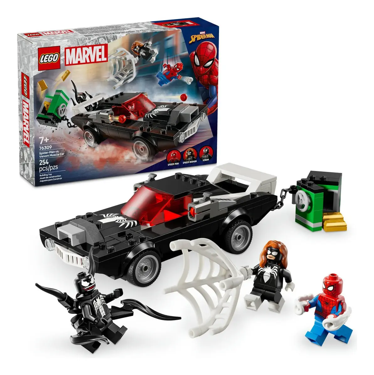 Lego® Marvel Homem-aranha Vs. Carro Musculado Do Venom 76309