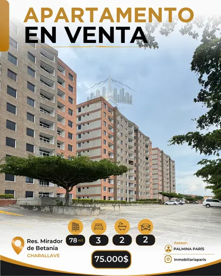 Apartamento En Venta, Res. Mirador De Betania, Charallave