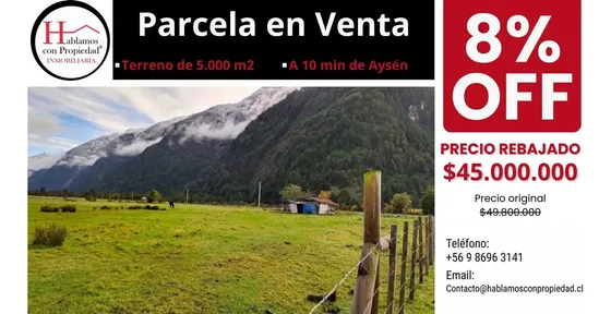 Se Vende Parcela Sector Puerto Piedra - Aysen (172841)