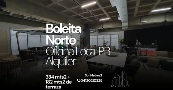 Local Pb Alquiler Boleita Norte 334 Mts2 + Terraza 182 Mts2 Sonmetros2 B-9qnx 0506