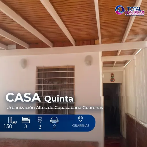 Casa Quinta En Venta En Altos De Copacabana Guarenas