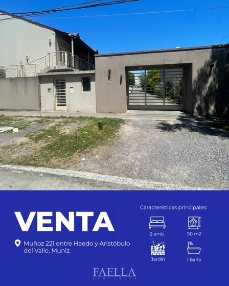 Venta Departamento 2 Ambientes Patio Cochera Planta Baja Muñiz Bella Vista