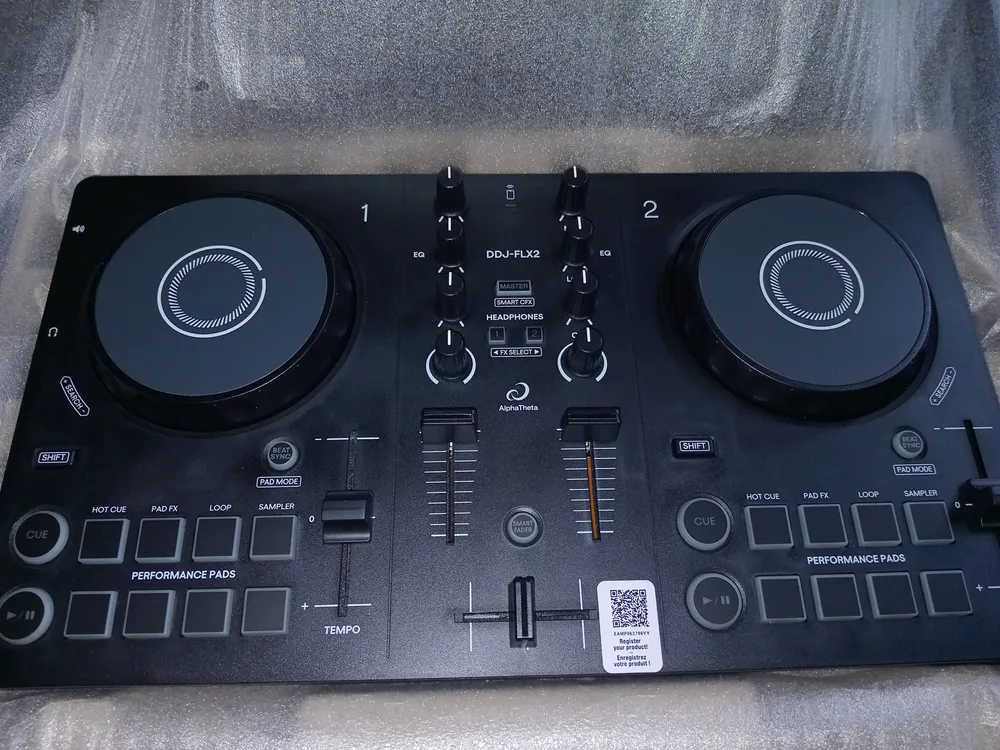 Controladora Pioneer Dj Ddj-flx2 Rekordbox Serato Djay Cor Preto