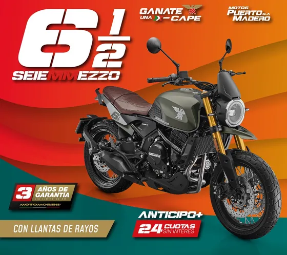 Tienda Oficial Motomorini: Seiemmezzo 6½ Scr-puerto Madero-