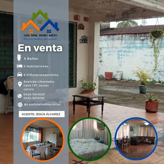 Se Vende Casa En La Av. Libertador 
