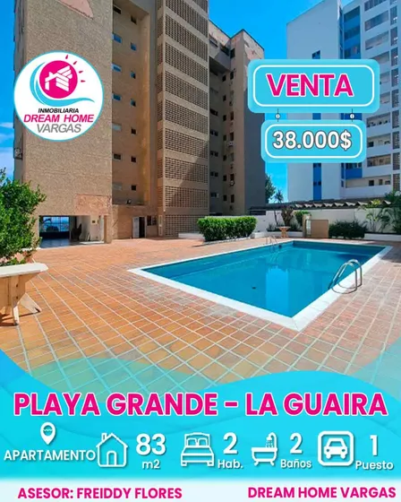 Apartamento En  Venta  Playa Grande  La Guaira 