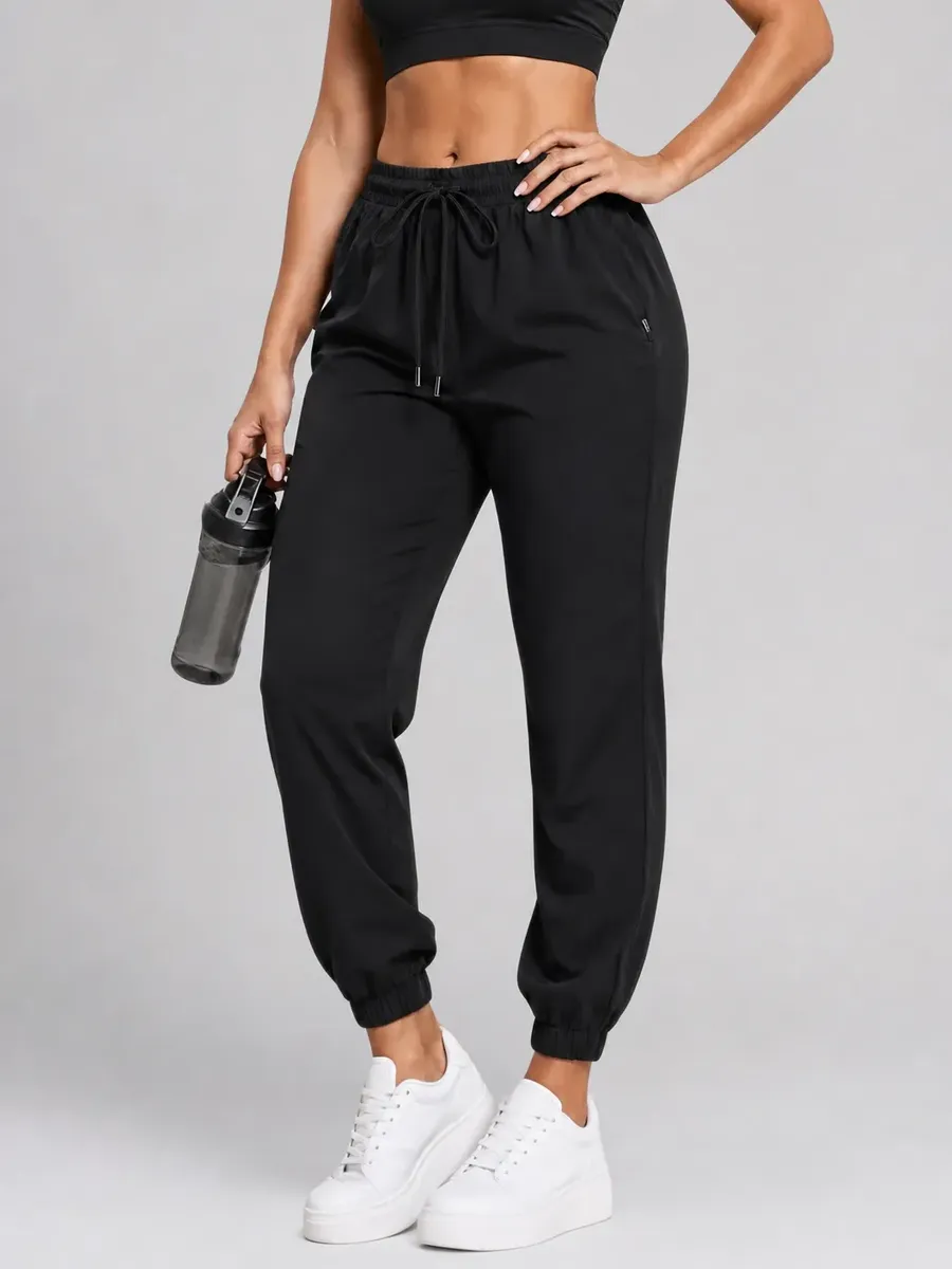 Calça Jogger Tactel Soltinha Moda Fitness Joggings Esportiva