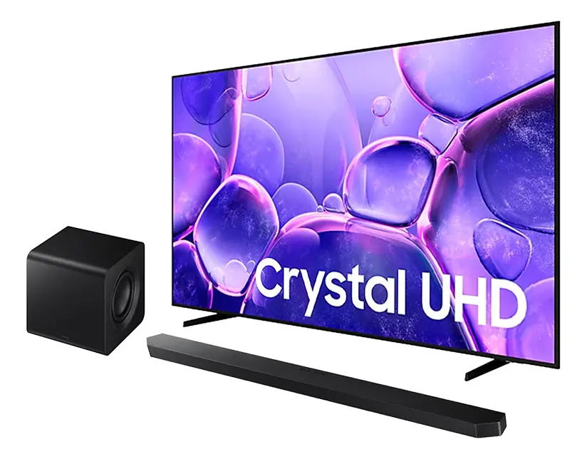 Combo Smart Tv 75 Crystal Uhd 4k 2025 + Barra De Sonido