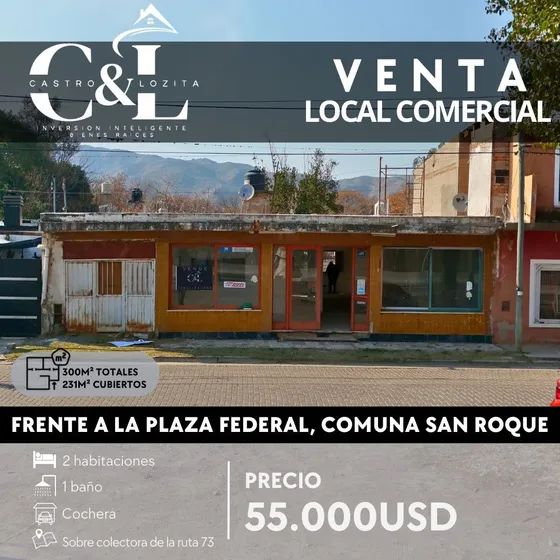 Venta Local Comercial En Colectora Ruta 73 San Roque 