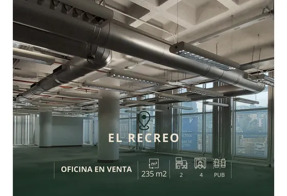 El Recreo. Venta Oficina 235mt2. Torre Molvinet