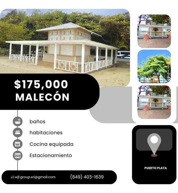 Vendo Restaurante Frente A La Playa En Puerto Plata 