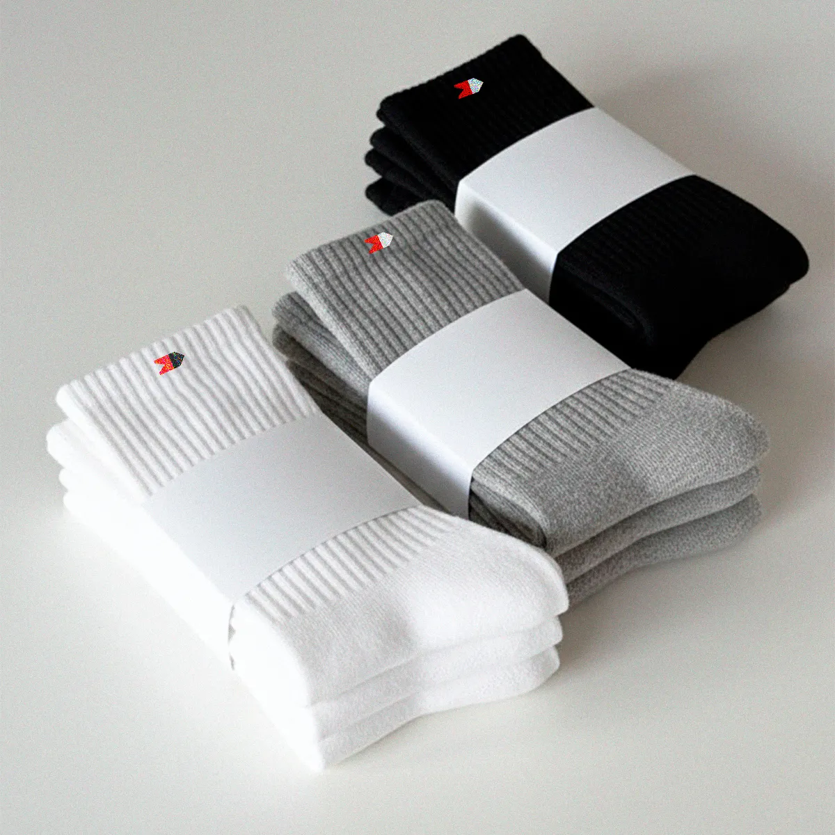 Kit 15 Pares Meias Sport Algodão Cano Médio Sandrini Confort