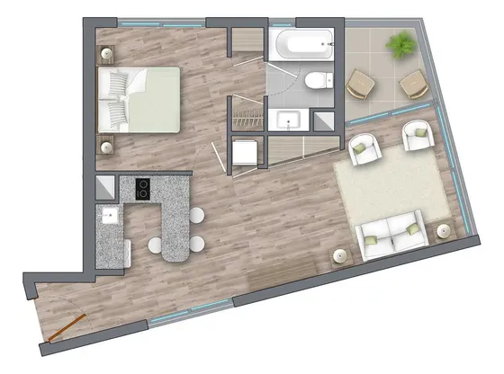 Santa Elena 2120 - Departamento 1d1b (gr), San Joaquín